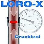 LORO-X Pressure-resistant for negative pressure and overpressure