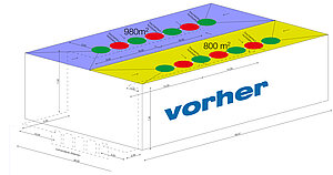 LORO-X siphonic drain system for the main and emergency drainage 