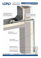 Main drainage bitumen sheet cross-section