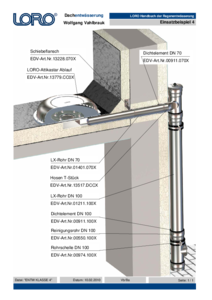 Main drainage in section